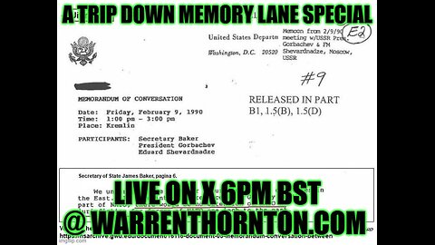 A TRIP DOWN MEMORY LANE WITH WARREN THORNTON