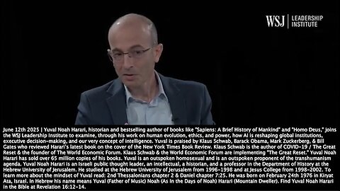 Yuval Noah Harari | "AI Is Not a Tool. It Is An Agent. It Can Make Decisions Independently of Us. It Can Invent New Ideas. It Can Learn & Change By Itself. An AI Weapon Can Decided By Itself Which Target to Attack." - 6/12/2025