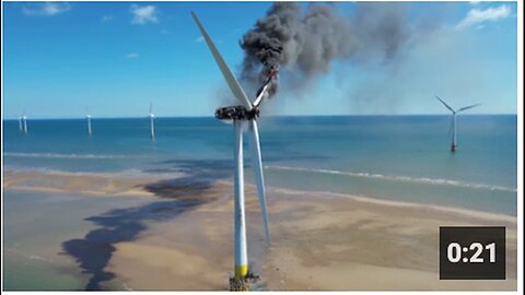 "Wind Turbine Fire Off British Coast Emits Harmful Black Fumes"