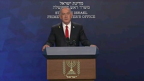 Israeli Prime Minister Banjamin Netanyahu holds a briefing #israel #gaza
