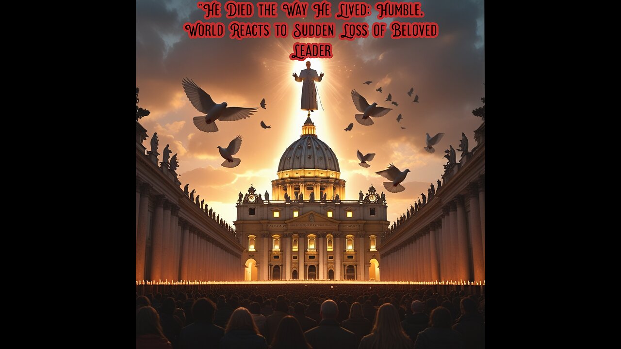 Pope.. He chose the poor over power. Now the world says goodbye