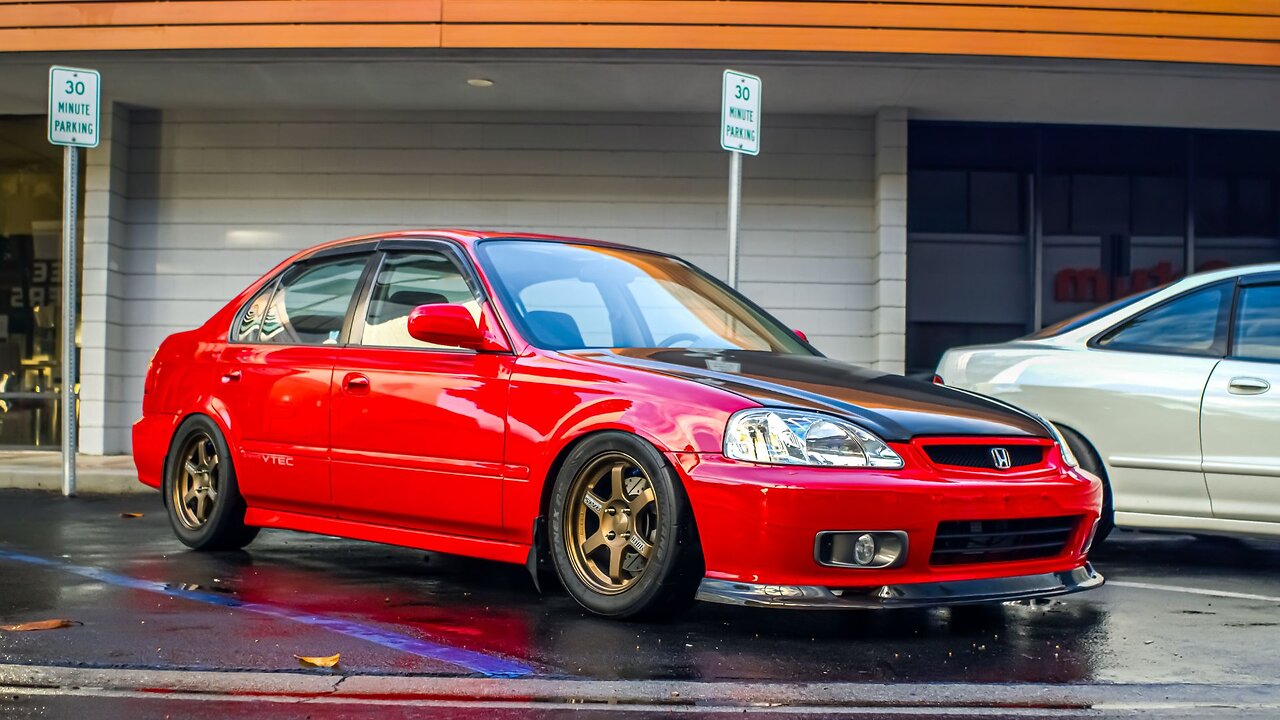 CLEAN Hondas Driving in the Rain… JDM Builds for the WIN!