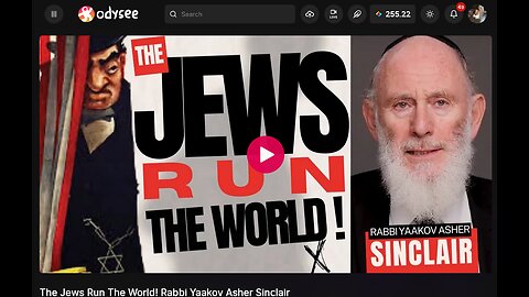 The Jews Run The World! Rabbi Yaakov Asher Sinclair