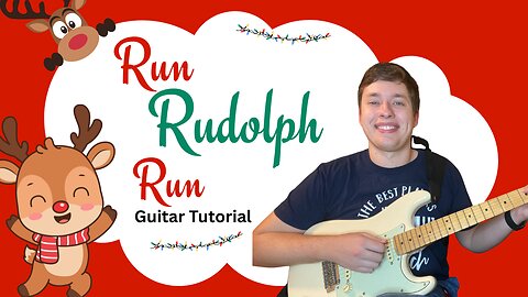 Run Rudolph Run Guitar Tutorial | Chords + Strumming