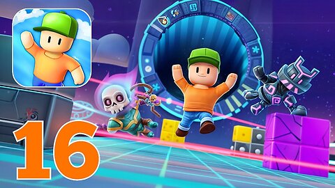 Stumble Guys - Gameplay Walkthrough Part 16 - Team Block Dash (Android, iOS)