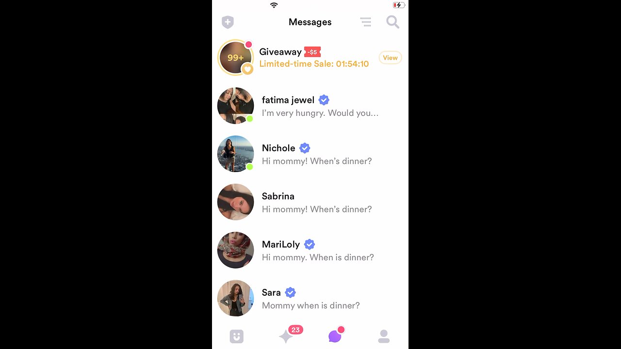 Saturday Night Severe Sugar Mommy Shortage (Online Dating Drought)