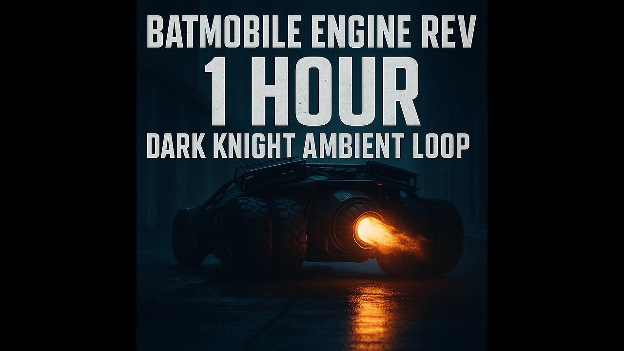 BATMOBILE ENGINE REV | 1 HOUR DARK KNIGHT AMBIENT LOOP