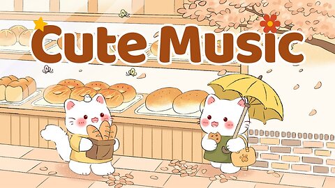 Cute Music 🥐🍪Lofi Kitty 🌸💖1 Hour Cafe Song 🍒🌷Stream cafe☕ cute & relaxing 🎶 Make Your Day Better 💖