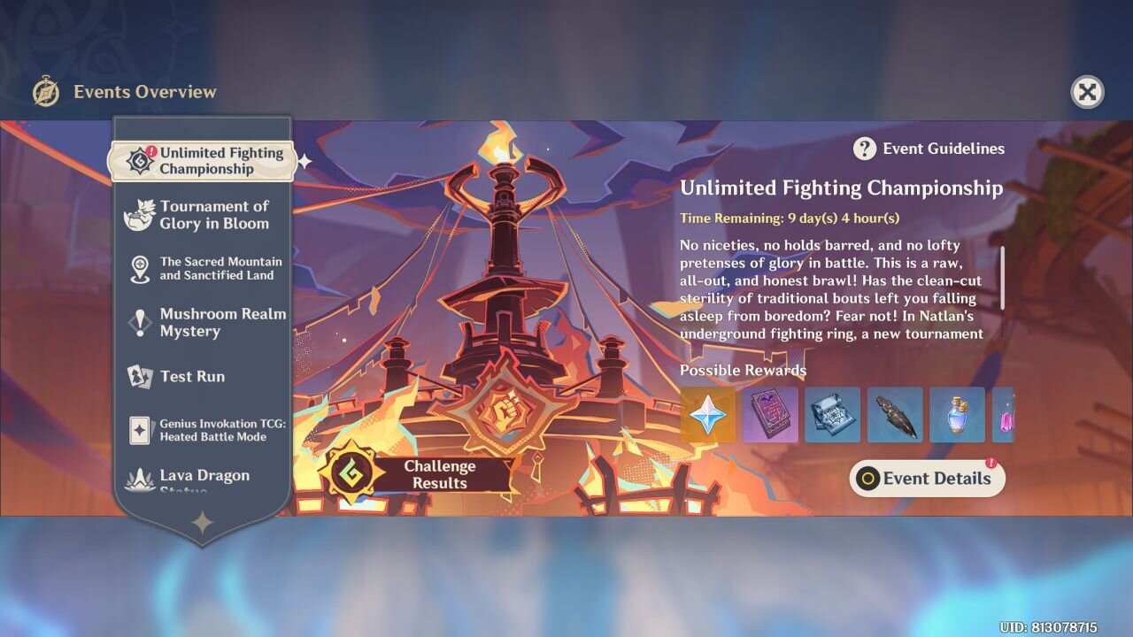 Unlimited Fighting Championship - Genshin Impact - Version 5.5