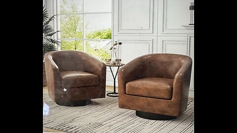 Amazon Finds Set of 2 Swivel Brown Chairs 💗🙌Great Dupe