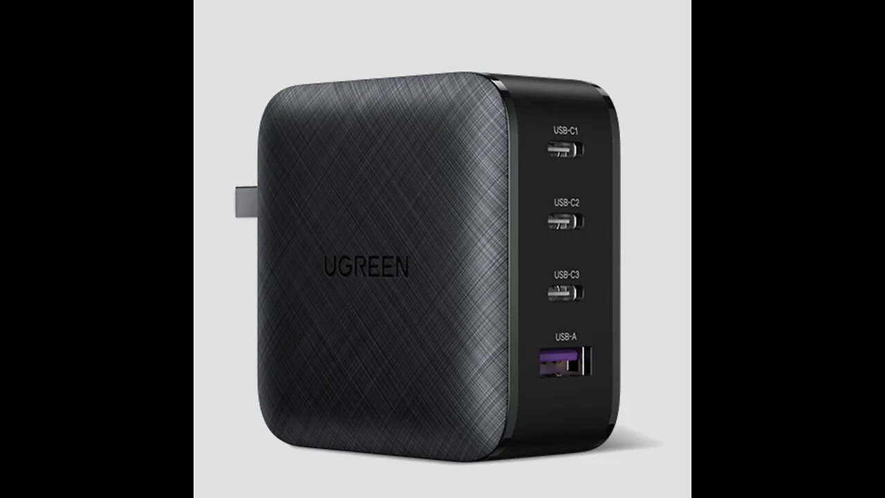 Multi-port Wall Charger, with Fast Charging Tech, 3 USB-C & 1 USB-A Port, for Phone, Tablet & Laptop