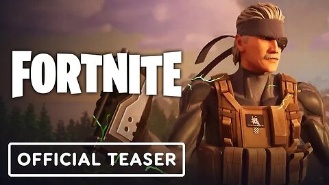Fortnite x Metal Gear Solid - Official Solid Snake Teaser Trailer