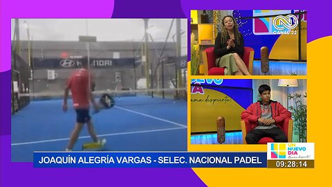 Joaquín Alegría, la joven promesa del pádel chileno