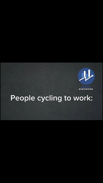 People cycling to work...