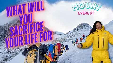 What are you sacrificing your life for?