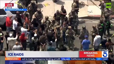 Anti-ICE mobs swarm ARMED federal agents in LA as they detain illegals