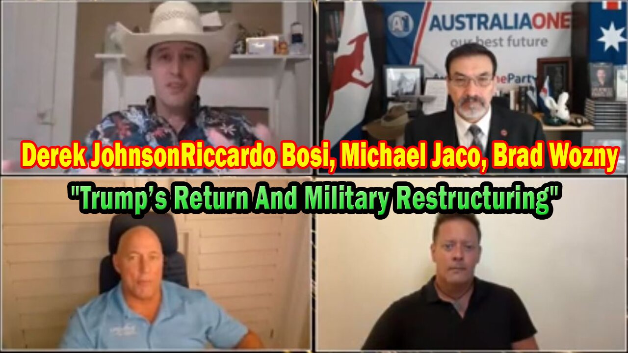 Derek Johnson HUGE Intel 04.18.25: "Trump’s Return And Military Restructuring! Riccardo Bosi, Michael Jaco, Brad Wozny"