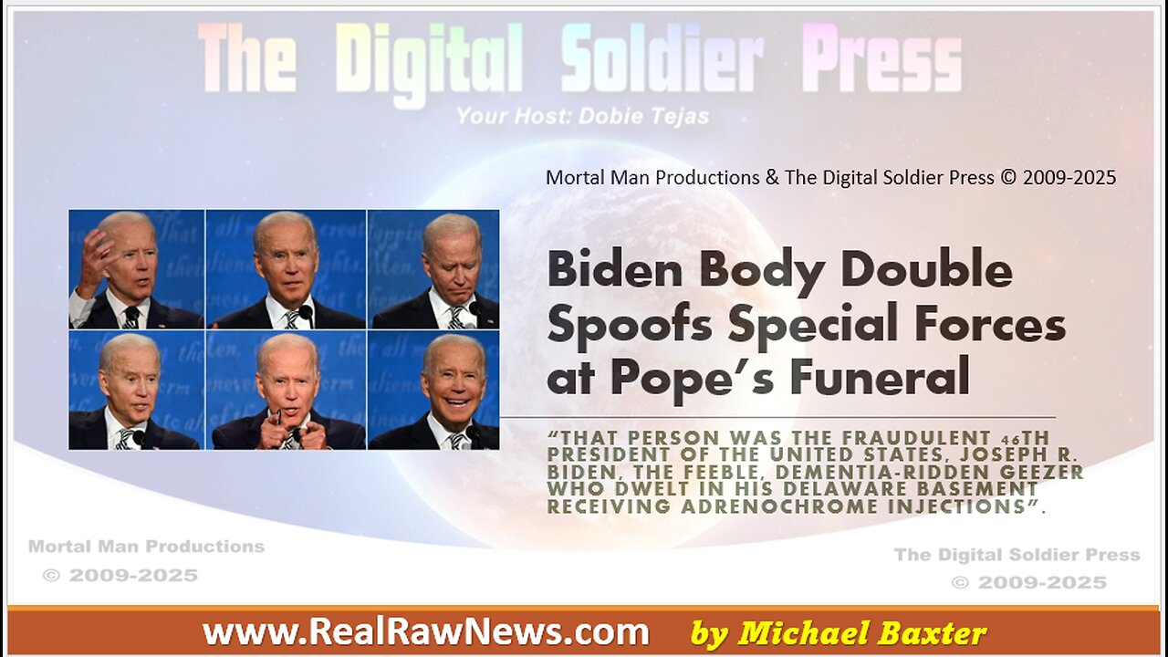 Biden Body Double Spoofs Special Forces at Pope's Funeral