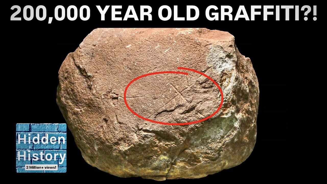200,000 year old Palaeolithic graffiti discovered in Spain?