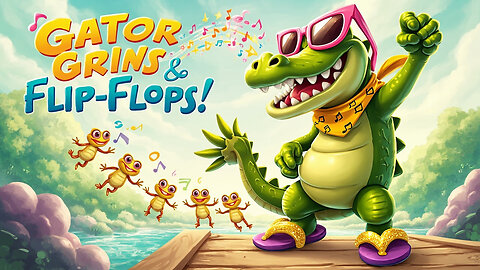 Gator Grins and Flip-Flops 🐊✨ | Dance, Wiggle, and Be Yourself!