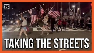 Massive Crowd Takes over Streets, Chants "Charlie!" at Huntington Beach Pier in California