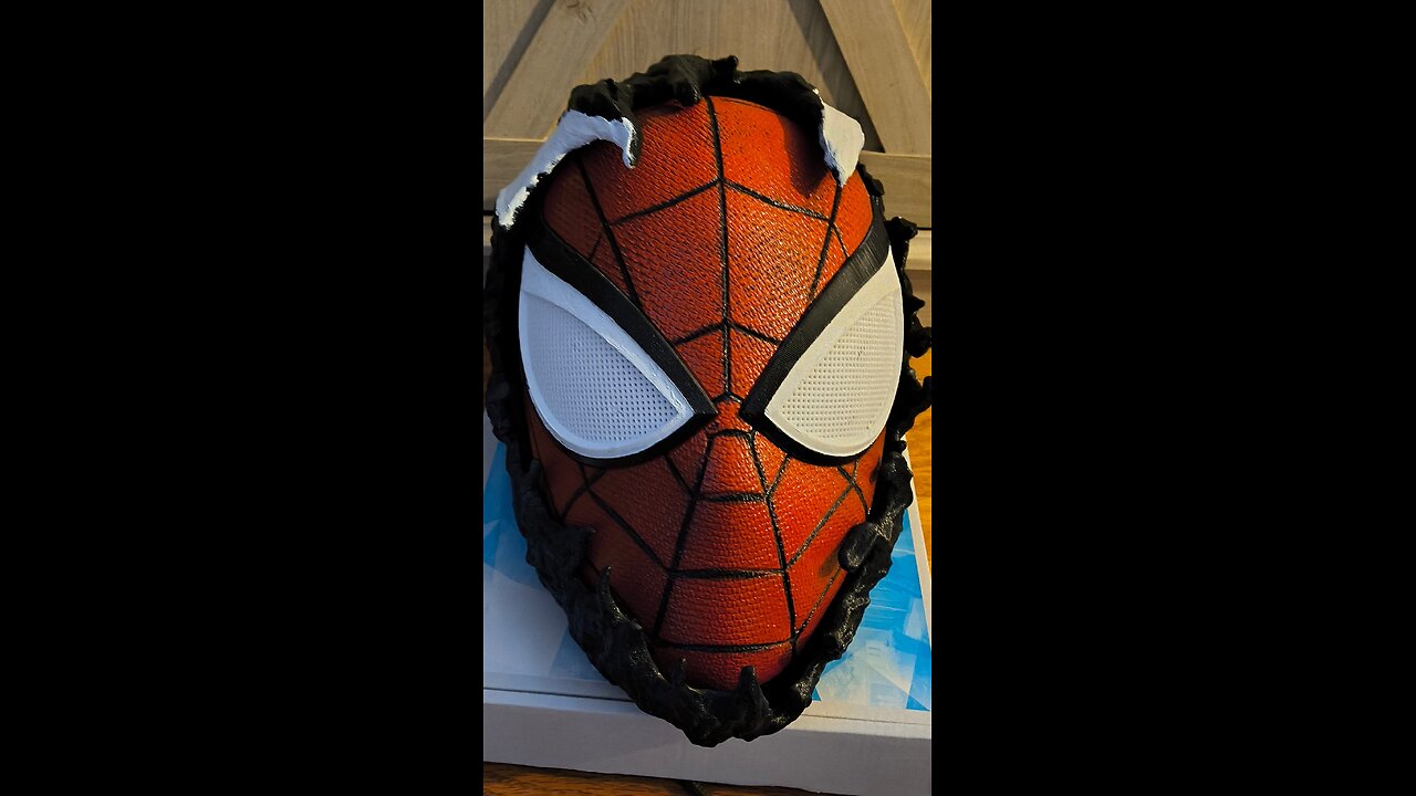 part 1 spiderman mask timelapse 3d print