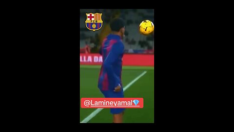 Lamine Yamal at Practice at FC Barcelona sports complex