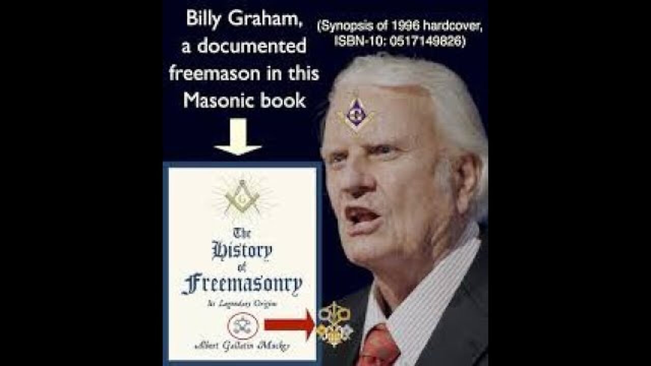 Billy Graham- most well known evangelist with satanic eyes