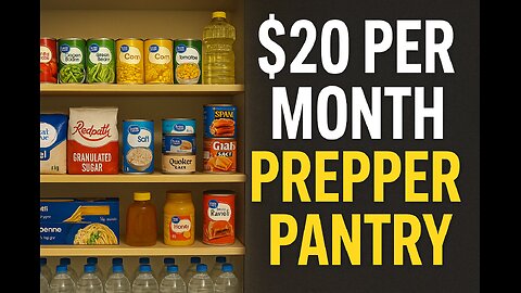 Cheap & Easy Prepper Pantry - $20 Per Month