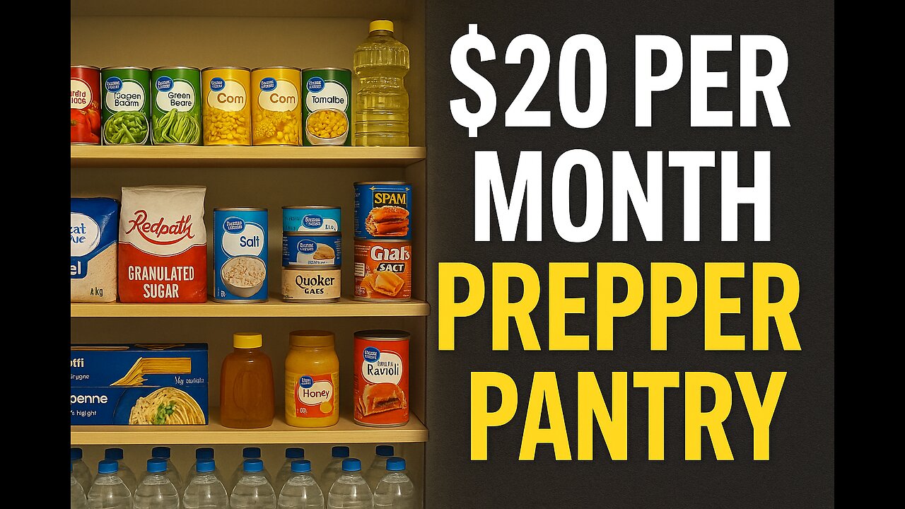 Cheap & Easy Prepper Pantry - $20 Per Month