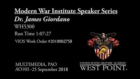 "Exploring Nano-Tech and Bio-Tech Warfare: Insights from Dr. James Giordano in 2018"
