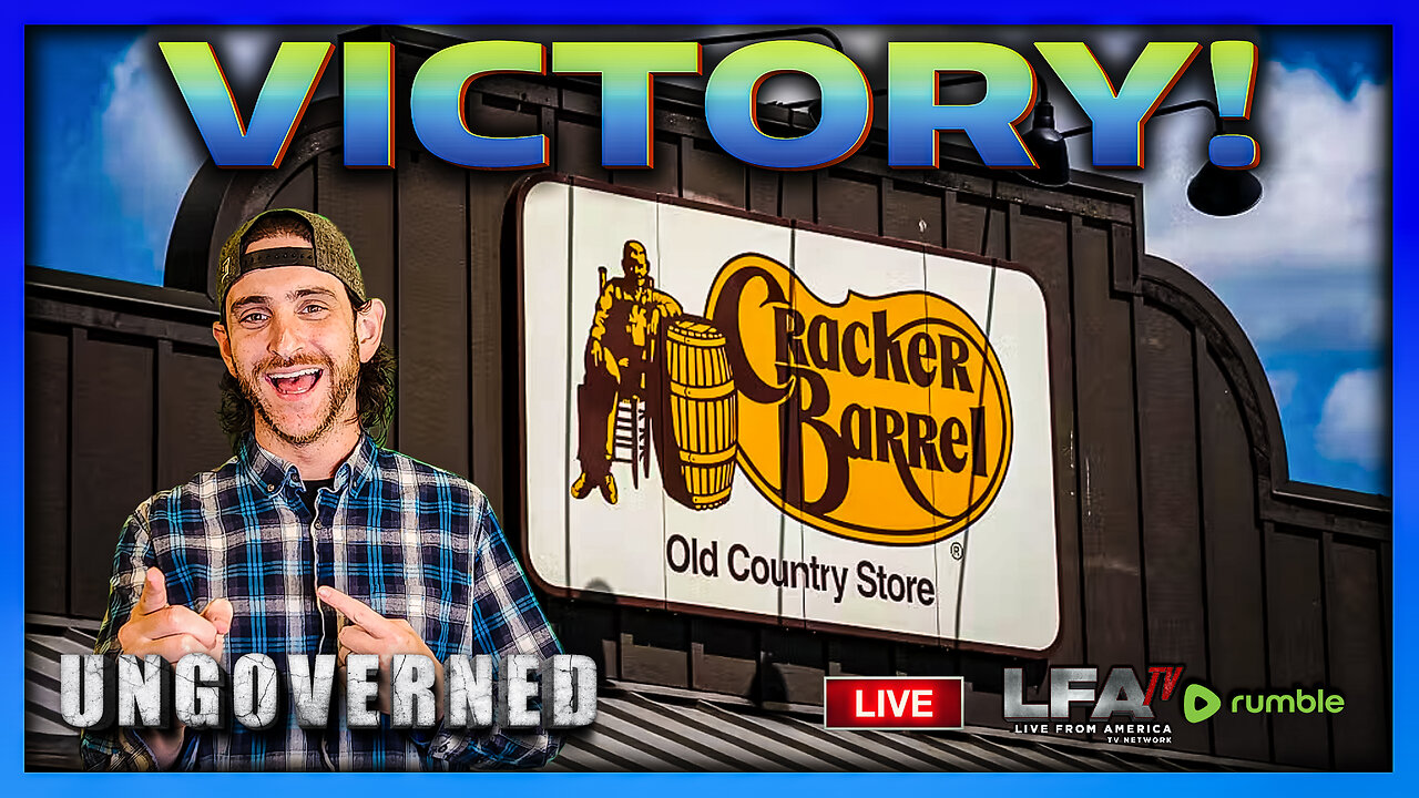 VICTORY: CRACKER BARREL DITCHES NEW LOGO! | UNGOVERNED 8.27.25 10AM