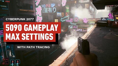 Cyberpunk 2077 - RTX 5090 Gameplay at Max Settings, Path Tracing Enabled