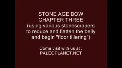 PRIMITIVE SURVIVAL, Stone Bow Making With A Shaving Horse 3