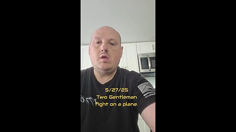 Two Gentleman fight on a plane...