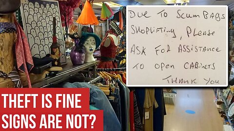 UK Police Target Shop Sign Instead of Shoplifters