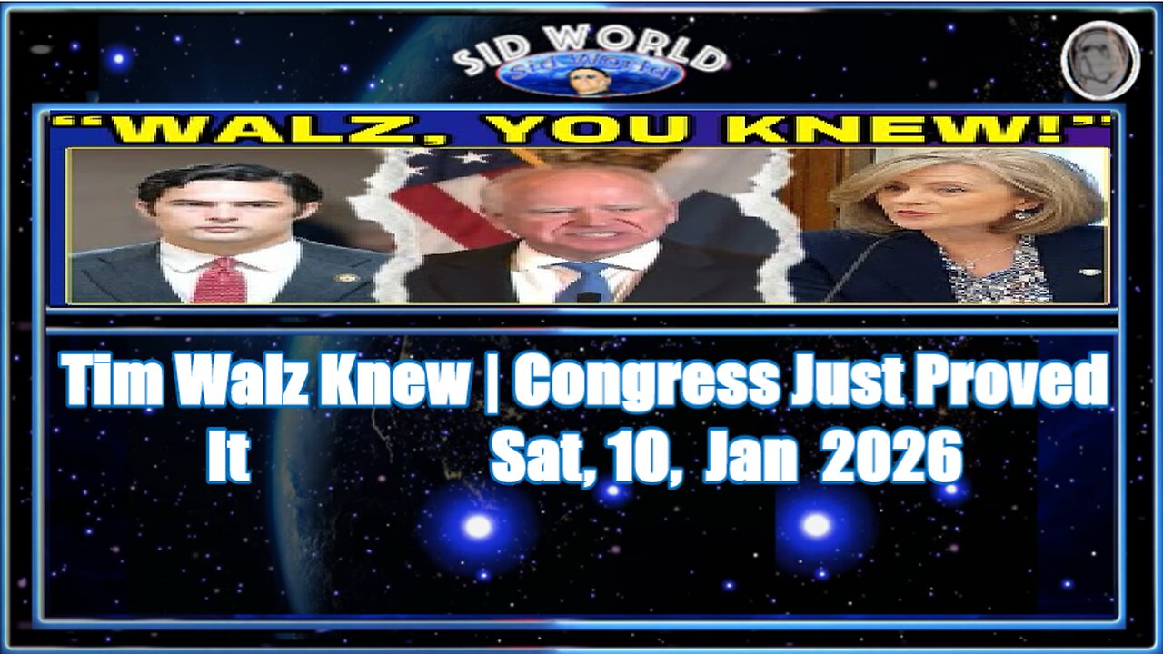 Tim Walz Knew -Congress Just Proved It