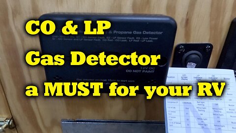 12v CO & LP Gas Detector or RVs