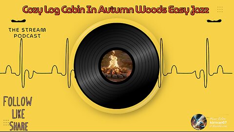 Cozy Log Cabin In Autumn Woods Outside Fire-pit .mp4
