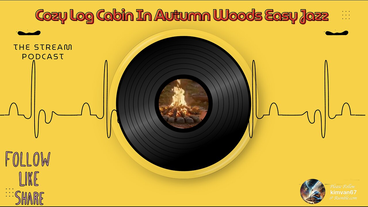 Cozy Log Cabin In Autumn Woods Outside Fire-pit .mp4