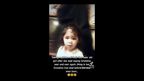 A ghost was captured behind his daughter