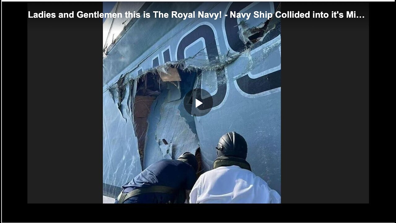 "HMS Chiddingfold and HMS Bangor Collide While Berthing in Bahrain"