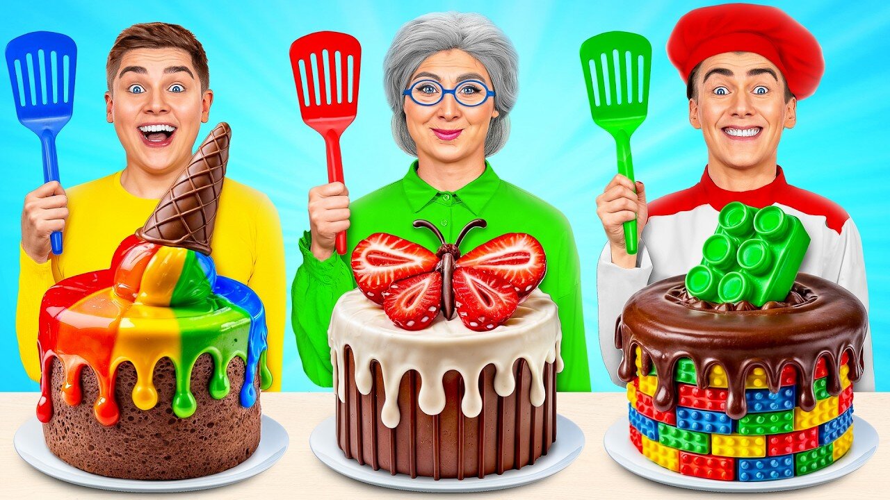 Me VS Grandma cooking challenge /food Battle by multiple