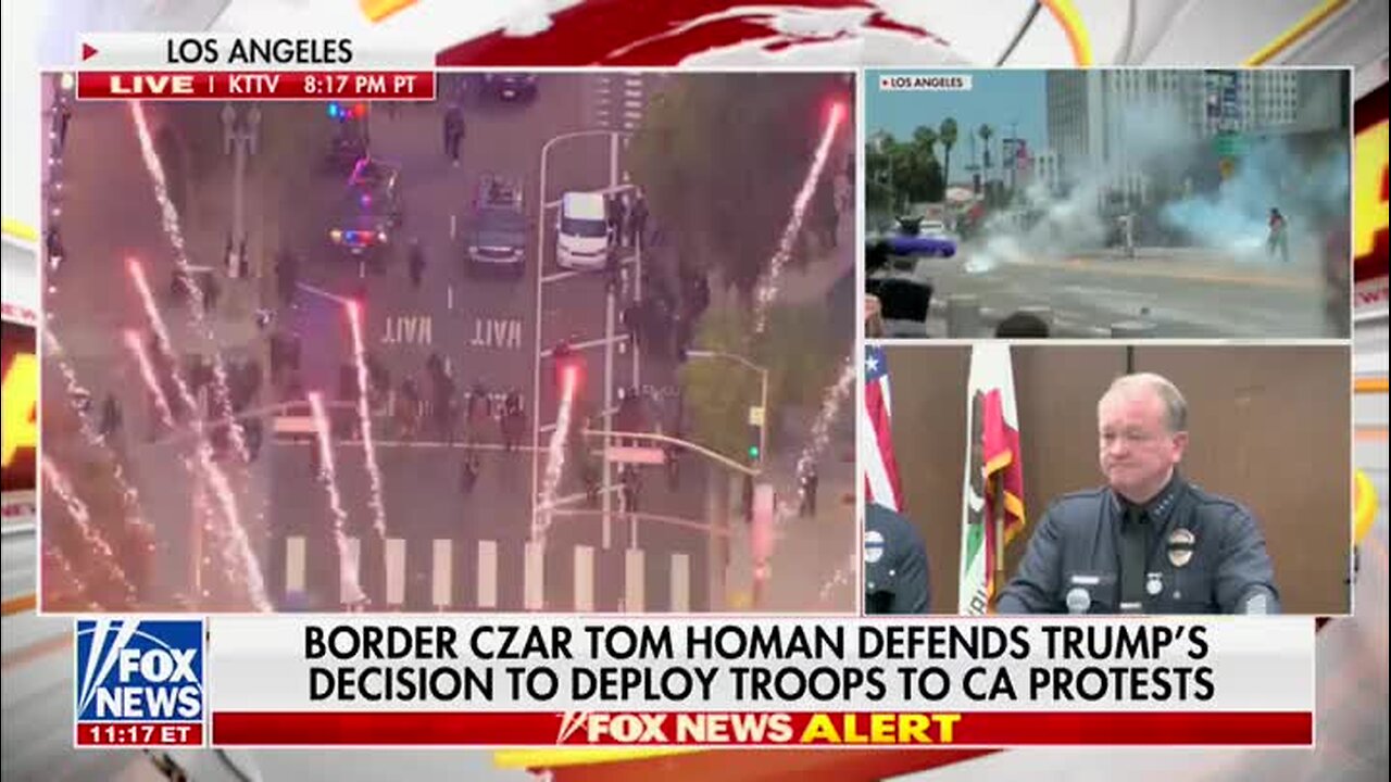 LAPD Chief on Needing the National Guard: ‘Looking at the Violence Tonight, I Think We’ve Got to Make a Reassessment’’