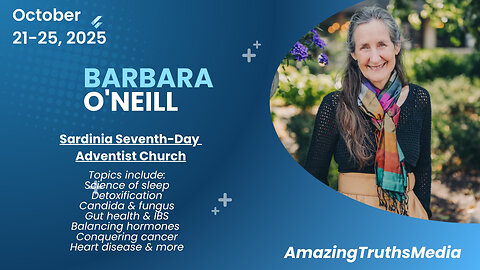 Barbara O'Neill is speaking at the Sardinia Seventh-Day Adventist Church October 21-25!