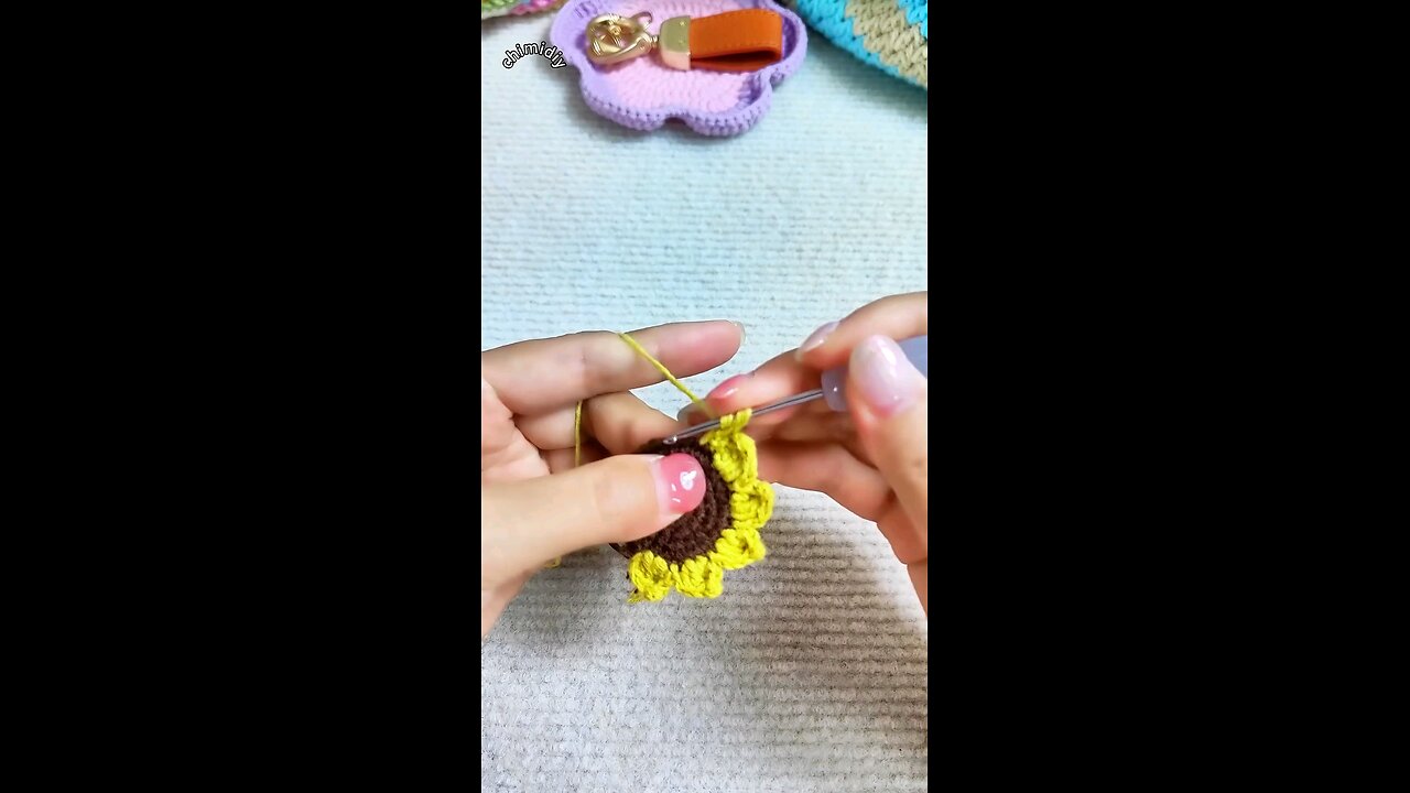 crochet sunflower
