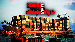 Surviving 30 DAYS ON a Container SHIP Wreck At Sea!