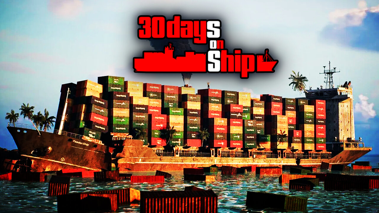 Surviving 30 DAYS ON a Container SHIP Wreck At Sea!