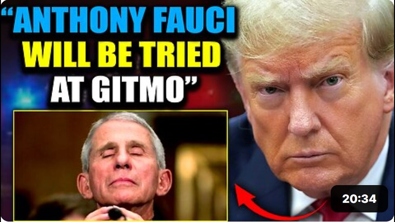 Trump Insider: Fauci kohtaa sotilastuomioistuimen GITMO:ssa