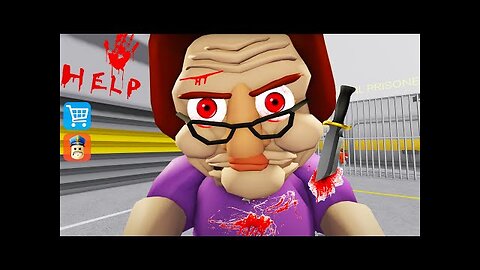 MAD BETTY UPDATE! BARRY'S PRISON RUN! Obby Walkthrough FULL GAME (#scaryobby) #Roblox